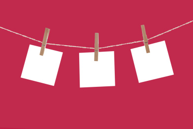 空白的爱的留言纸片