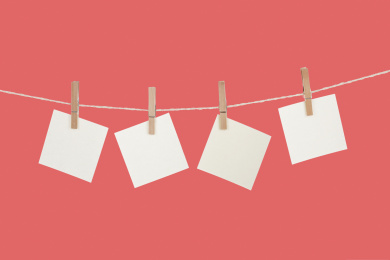 空白的爱的留言纸片