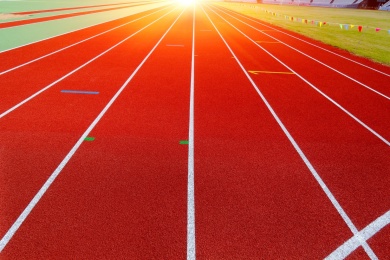 红色田径跑道 跑道