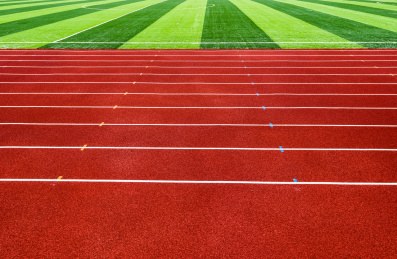 红色跑道视图 田径