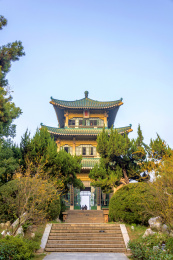 中国湖北武汉东湖听涛景区行吟阁