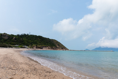 中国广东省珠海市桂山岛海豚湾风景