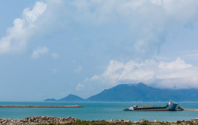 中国广东省珠海市桂山岛海豚湾风景