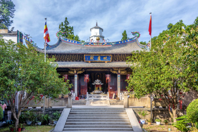 中国福建福州于山定光寺白塔