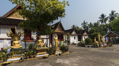 琅勃拉邦古城的老挝皇宫建筑群