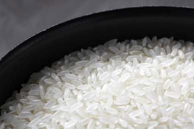 特写品质优良的大米