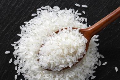 特写品质优良的大米