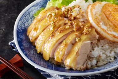 美味的中国食物,鸡肉饭