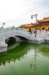 中国安徽省蚌埠市锥子山栖岩寺远景