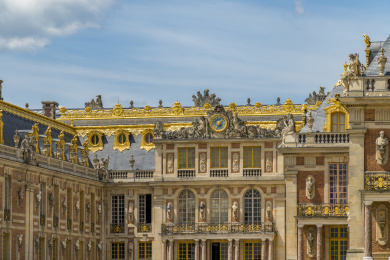 法国巴黎凡尔赛宫侧面近景