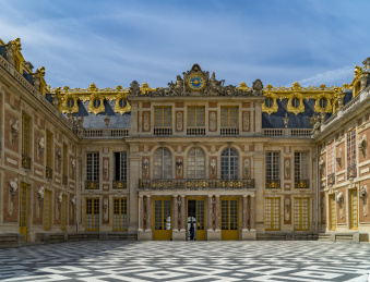 法国巴黎凡尔赛宫正面近景