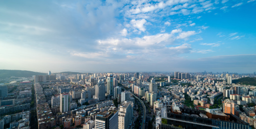 福建省厦门市海沧大桥片区夜景图