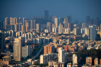 中国福建省厦门市思明区城市风光