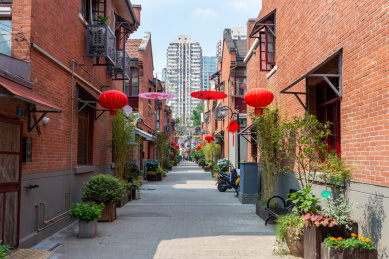 中国江苏省南京慧园里民国风情街区街景