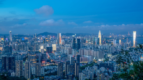 中国广东省深圳市城市风光