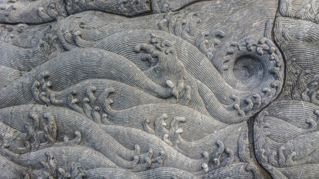 石狮子雕塑局部