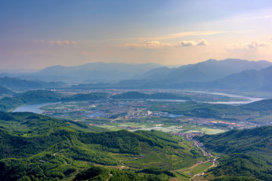 中国东北辽宁本溪桓仁县县城