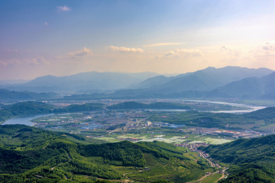 中国东北辽宁本溪桓仁县县城