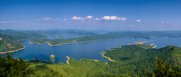 中国辽宁本溪桓仁县桓龙湖水库