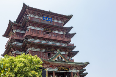 江西省南昌市景点滕王阁白天特写