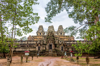 东南亚柬埔寨暹粒吴哥茶胶寺