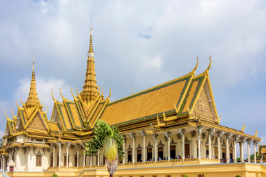 东南亚柬埔寨首都金边大皇宫