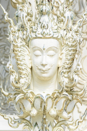 东南亚泰国泰北清莱白庙龙昆寺