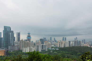 中国广东省深圳市城市风光