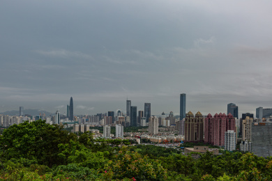 中国广东省深圳市城市风光