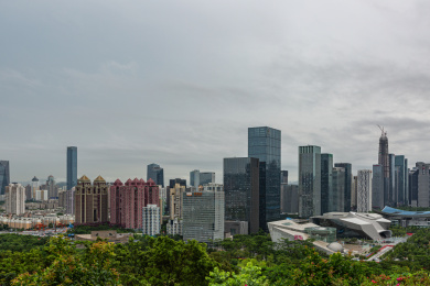 中国广东省深圳市城市风光