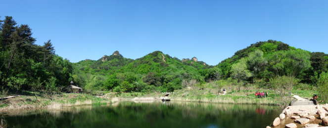 中国辽宁省鞍山市千山风景区桃花溪谷