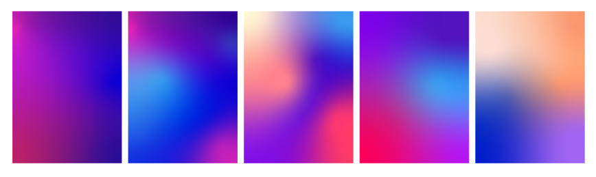 色彩斑斓的矢量渐变背景