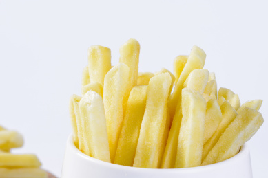 金黄色的美味小吃马铃薯薯条