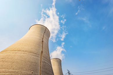 中国老式的火力发电厂