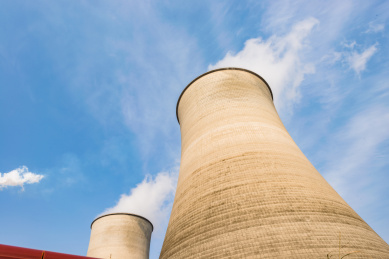 中国老式的火力发电厂