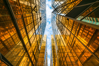 中国香港城市建筑外观