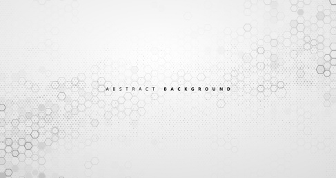  分子结构的抽象背景、云技术抽象图形设计、灰色矢量背景海报。