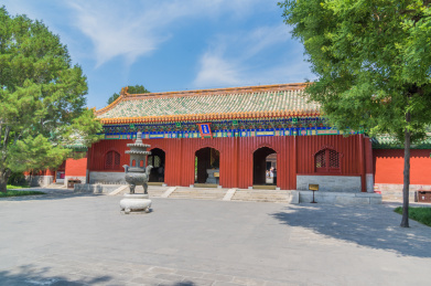 中国北京北海公园西天梵境建筑风光