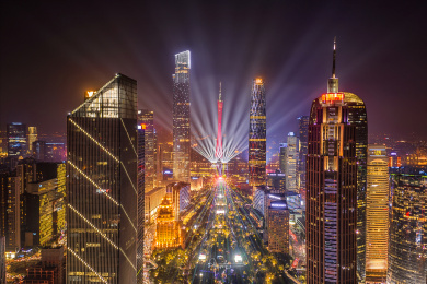中国广东省广州市国际灯光节