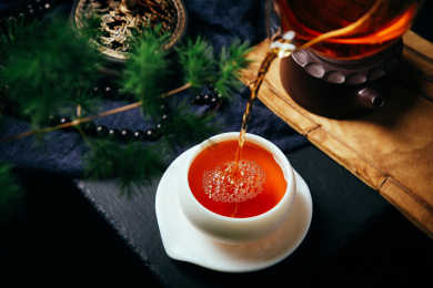 冲泡普洱茶红茶品味茶道品茗