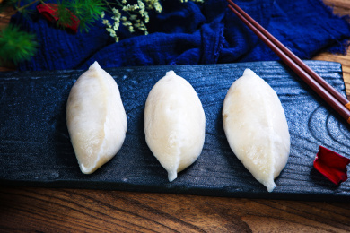 传统闽南广东粤菜小吃点心水晶皮金包银