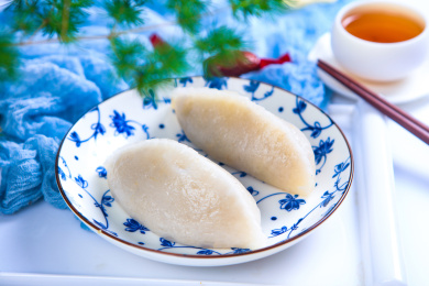 传统闽南广东粤菜小吃点心水晶皮金包银