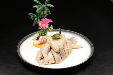 中国上海的一道冷菜——家乡咸鸡