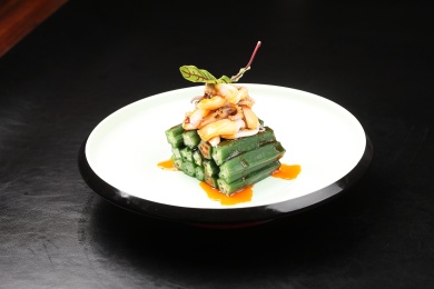 中国上海的一道冷菜——秋葵八爪鱼