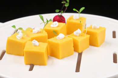 中国上海的一道糕点——南瓜慕斯