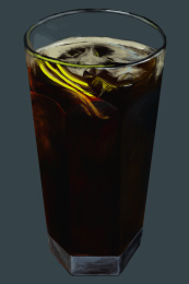手绘夏日清凉饮品可乐柠檬插画