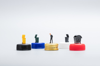 垃圾分类学习保护环境可持续发展瓶盖