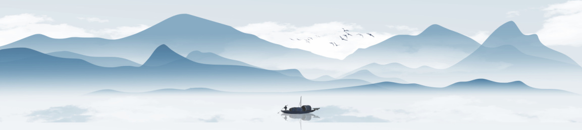 原创宽屏中国风意境水墨山水风景画