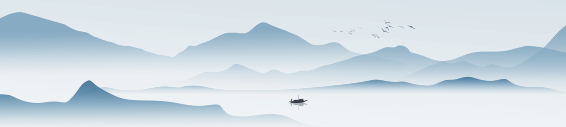 原创宽屏中国风意境水墨山水风景画