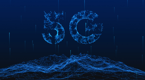 5G通讯网络技术科技三维抽象空间点线背景